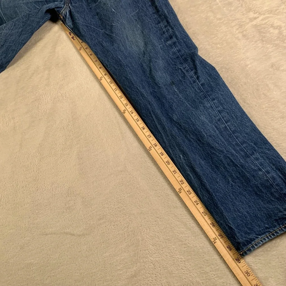 Levis 501 Jeans Mens 33x31 (32x29) Blue Button Fly Original‎ Fit Straight Leg